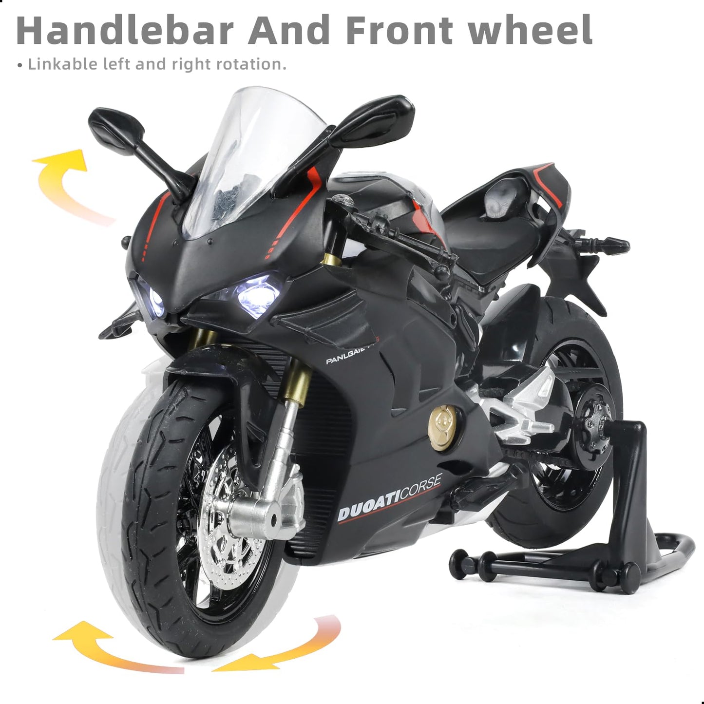 Risopen 1:12 Ducati V4S Die-Cast Model with Sound & Light Effects – Premium Alloy Collectible