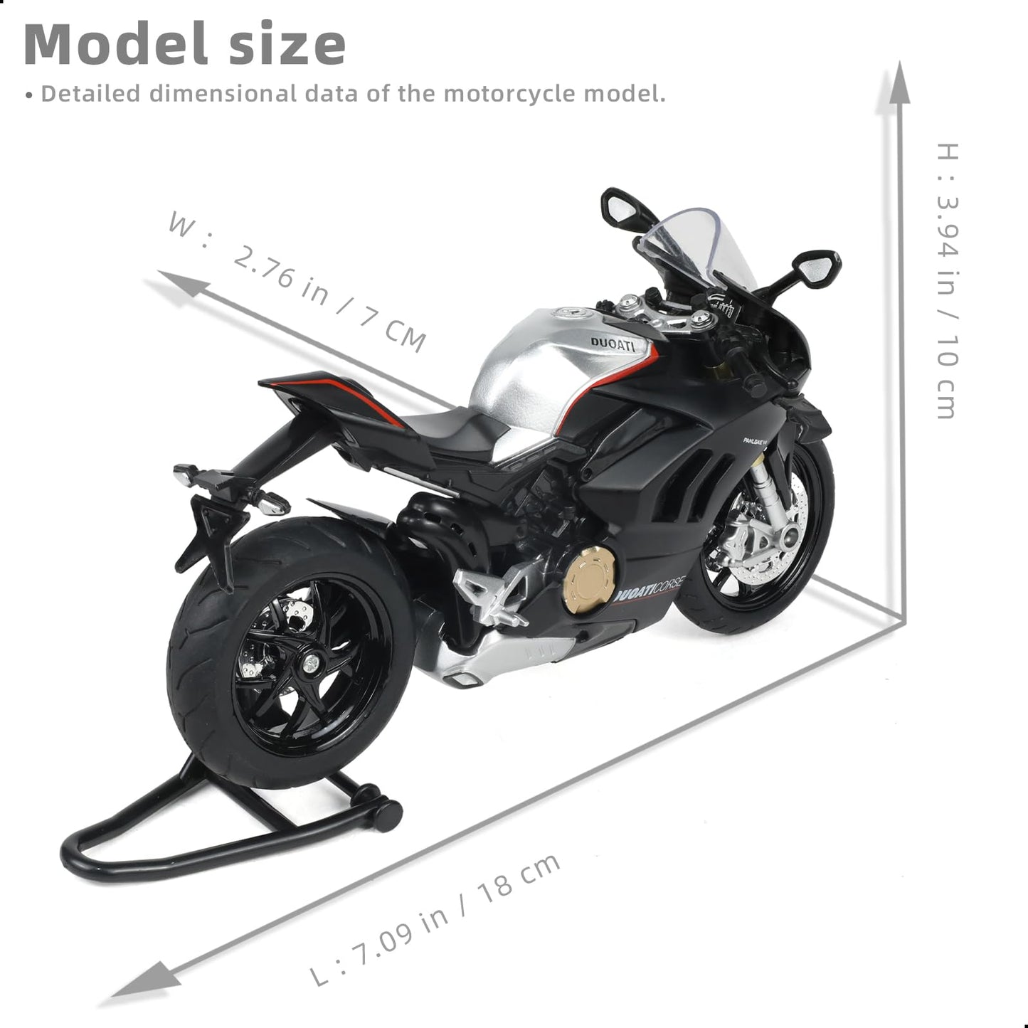 Risopen 1:12 Ducati V4S Die-Cast Model with Sound & Light Effects – Premium Alloy Collectible