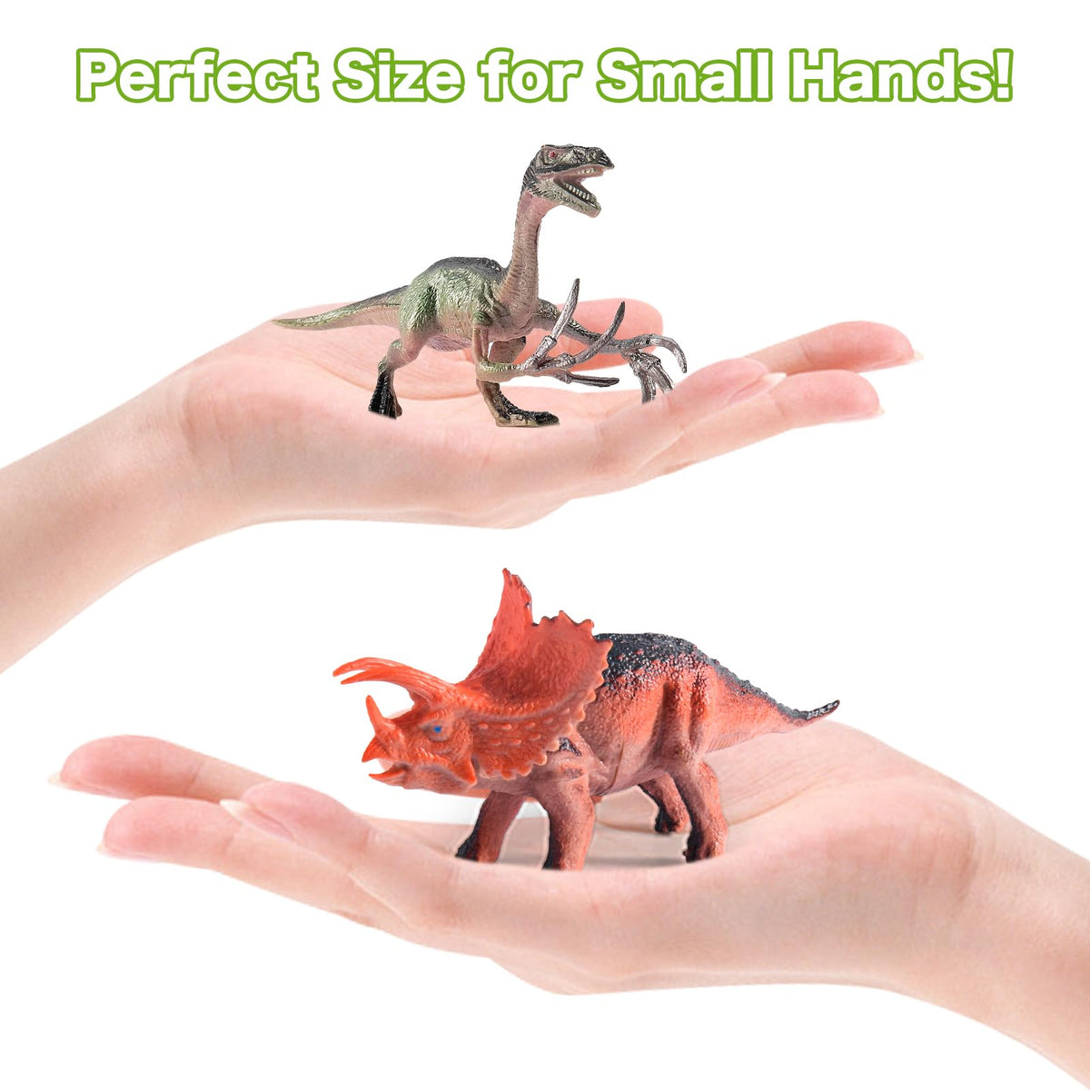 RISUNTOY Dinosaur Toys for Kids 3-5 | 45-Piece Realistic Jurassic Dinosaurs with Eggs, Trees & Fence Playset – Educational & Great Gift
