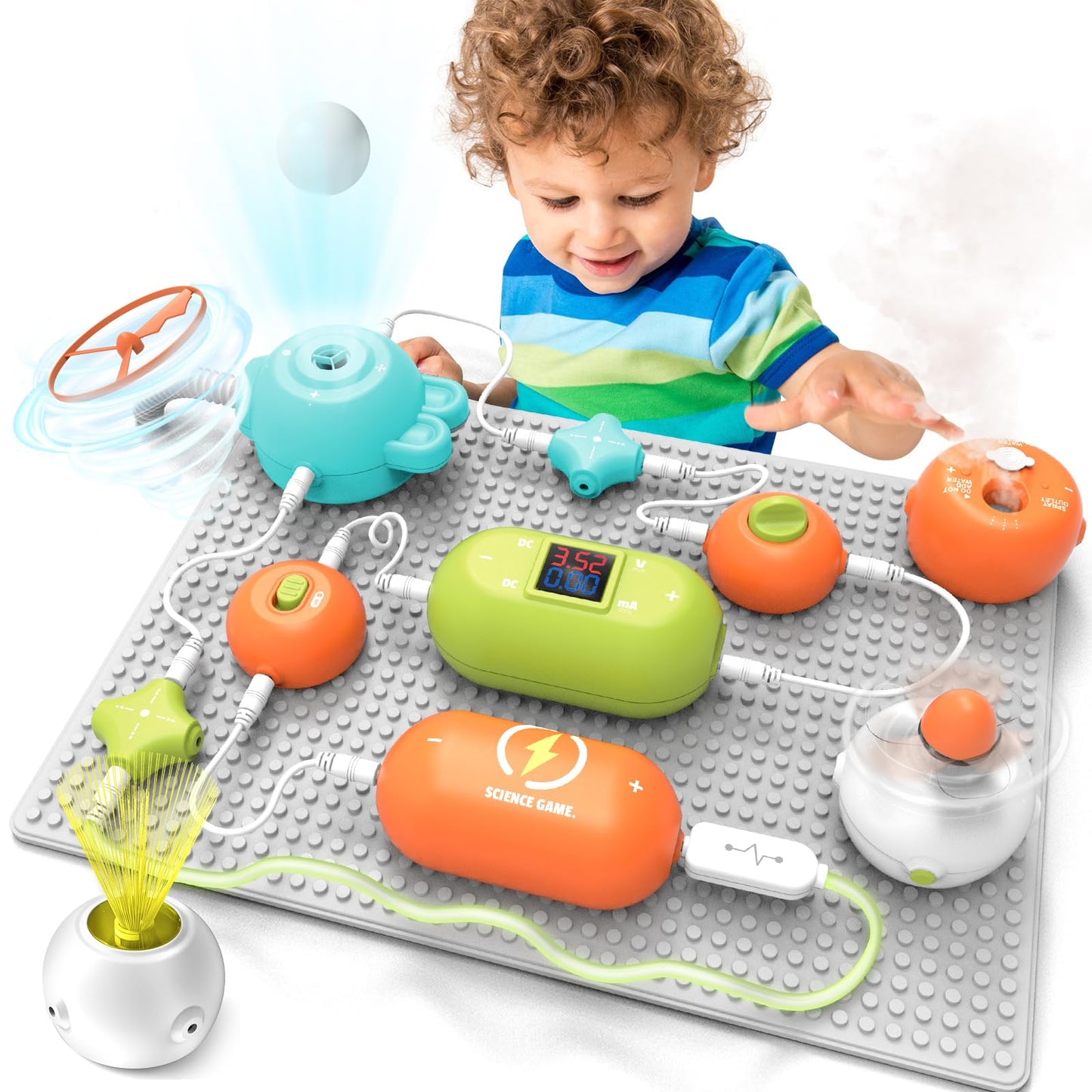 RISUNTOY STEM Kit for Kids – 31 Circuits, 300+ Projects, No Soldering