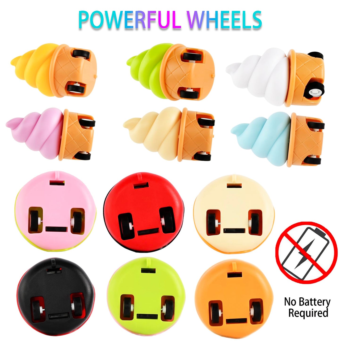 ritastar 12-Piece Donut & Cupcake Pull-Back Cars Set | Party Favors