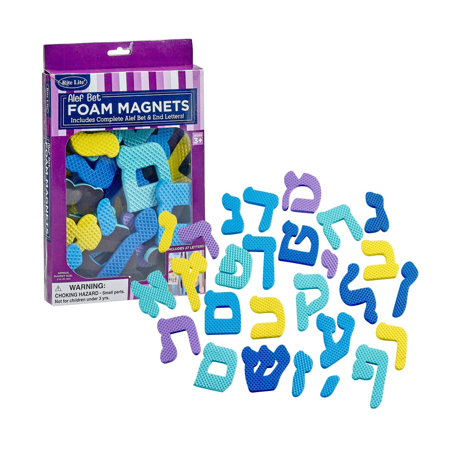 Rite Lite Alef Bet Magnets – Full Hebrew Alphabet for Kids | Judaica Educational Toys