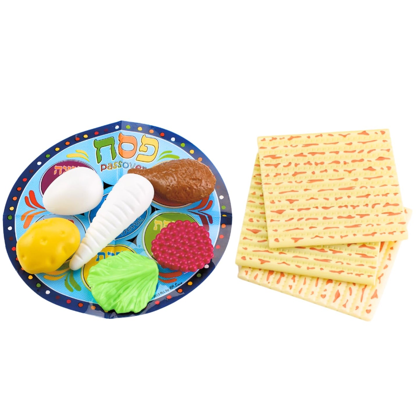 Rite Lite Passover Plastic Seder Food Set – Kids’ Make-Believe Decor for Pesach