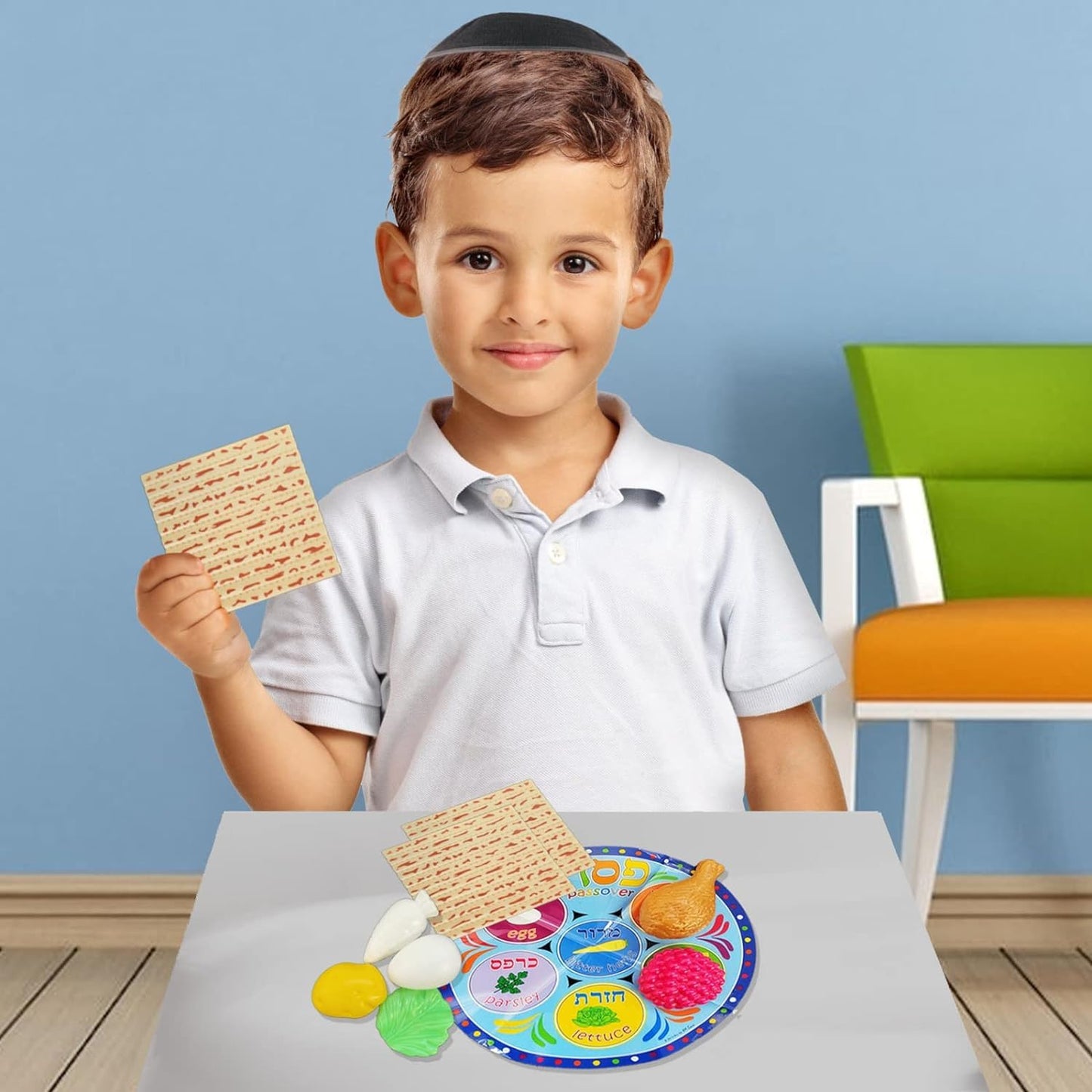 Rite Lite Passover Plastic Seder Food Set – Kids’ Make-Believe Decor for Pesach