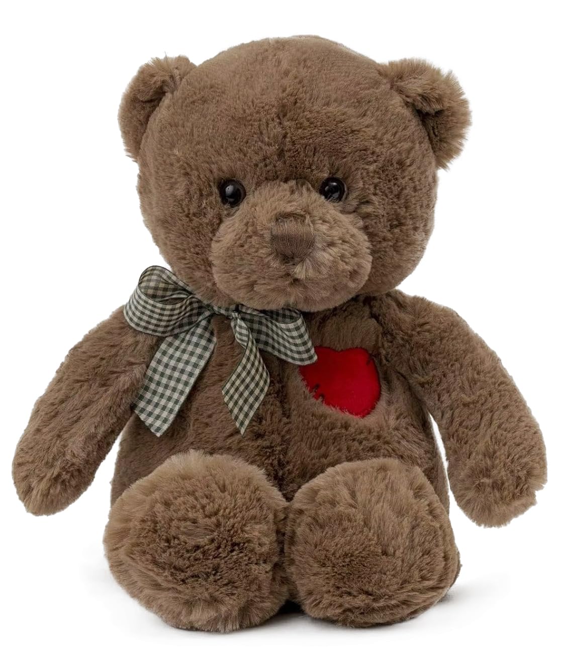 Riuhot Small Teddy Bear with Heart – Cute Plush Toy Gift