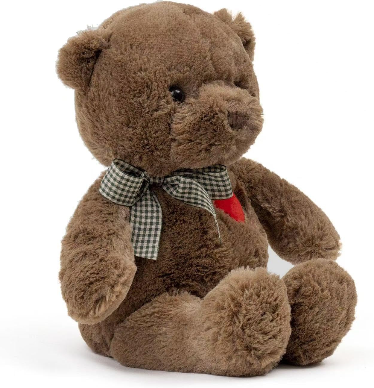 Riuhot Small Teddy Bear with Heart – Cute Plush Toy Gift