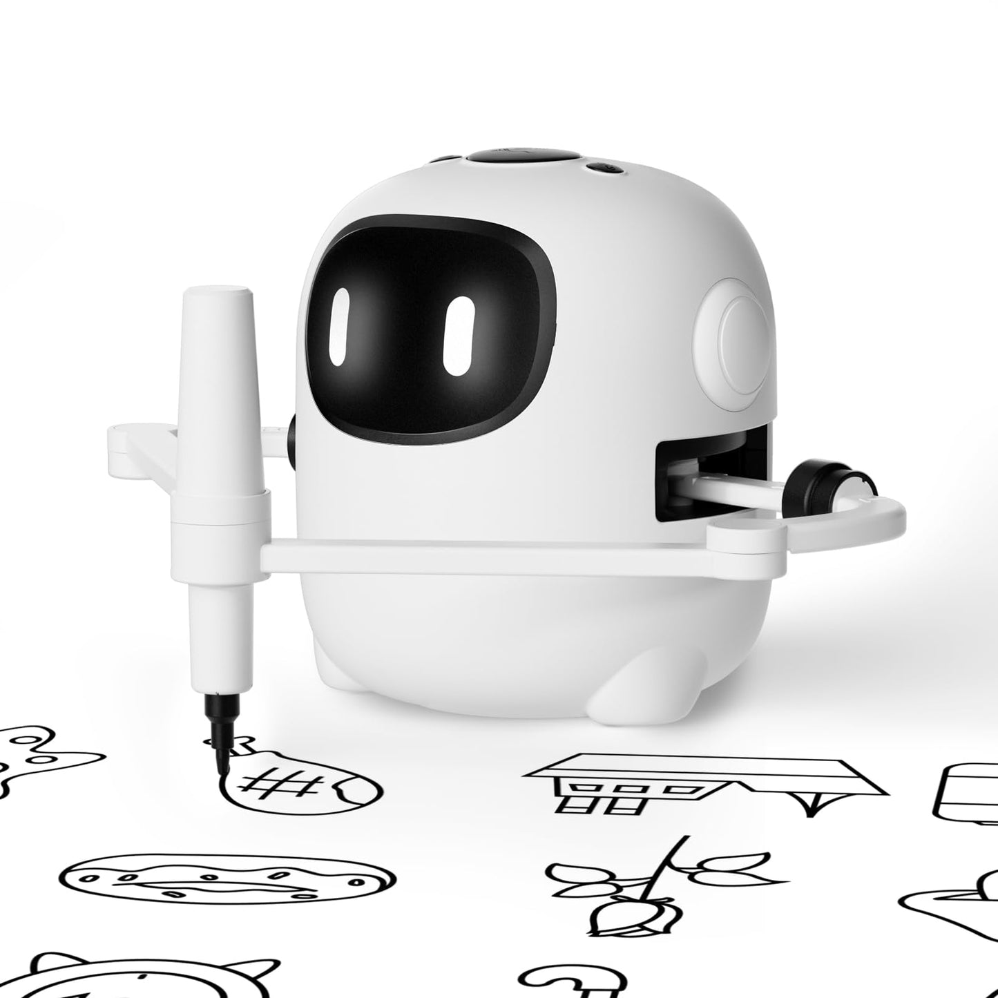 RIVGOT Drawing Robot for Kids – 150 Cards, Voice-Interactive Montessori Art Toy
