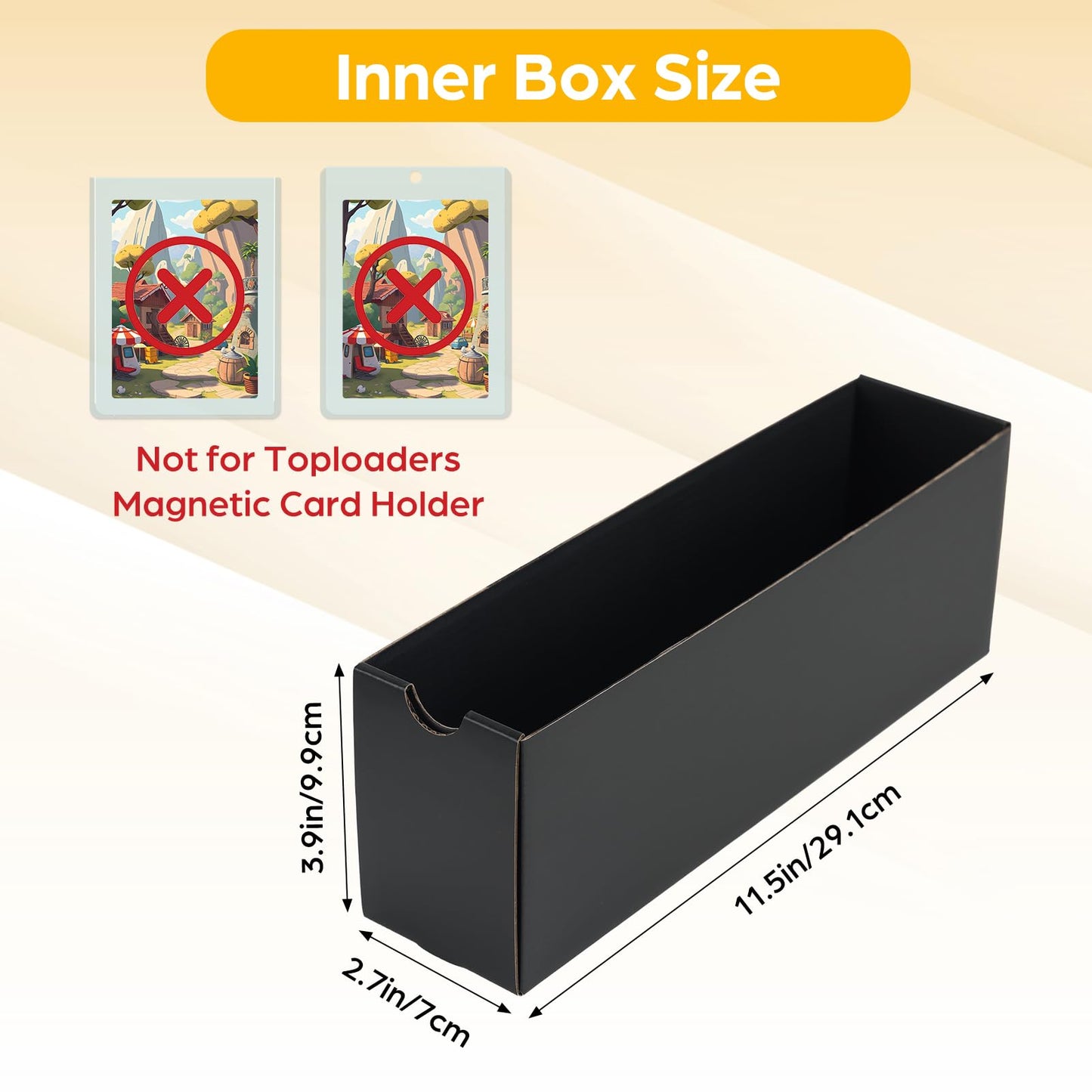 RLAVBL 12-600 CT Trading Card Storage Box with 48 Dividers - 12 Boxes, 7200+ Sleeved Card Capacity