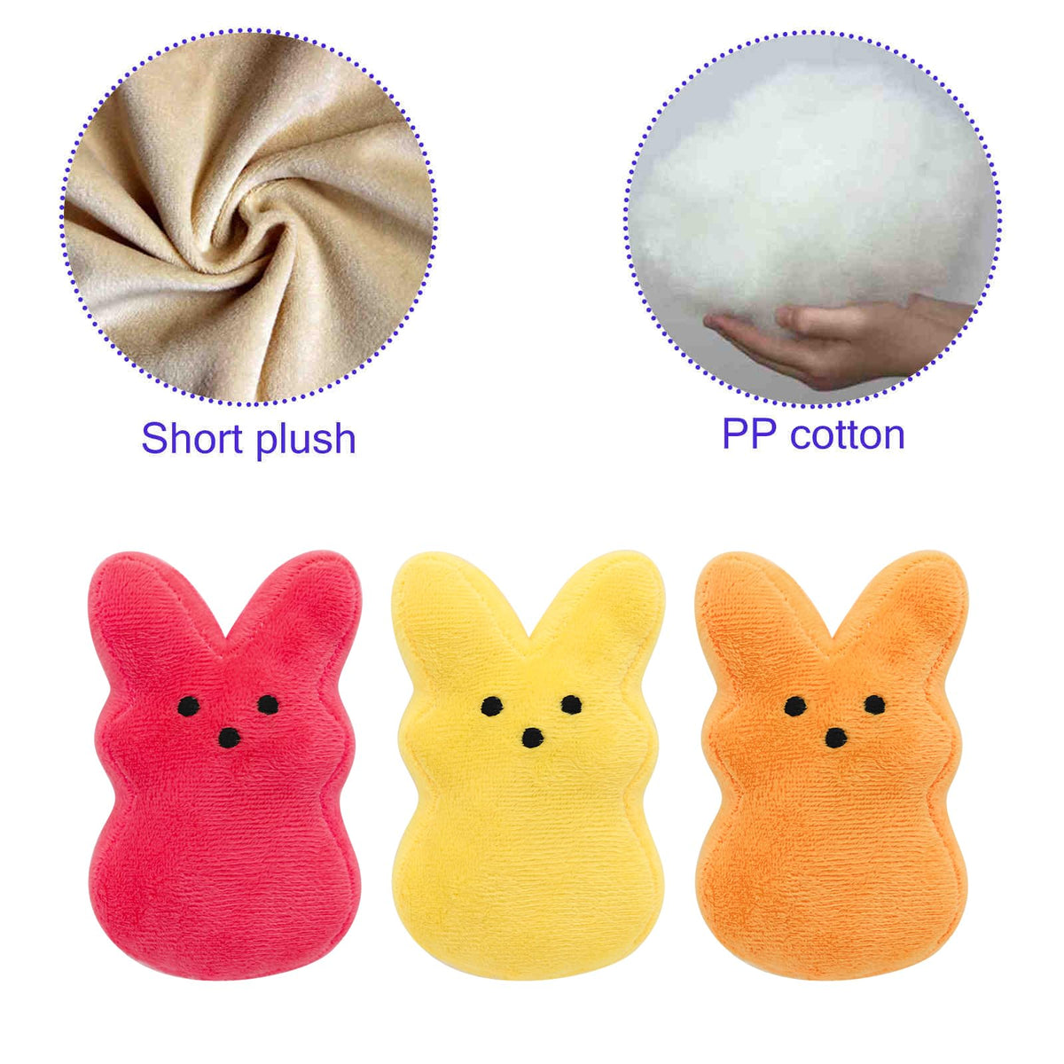 RLXGCZ 12-Piece Easter Bunny Plush Set – Soft Stuffed Toys for Decor, Gifts & Baskets