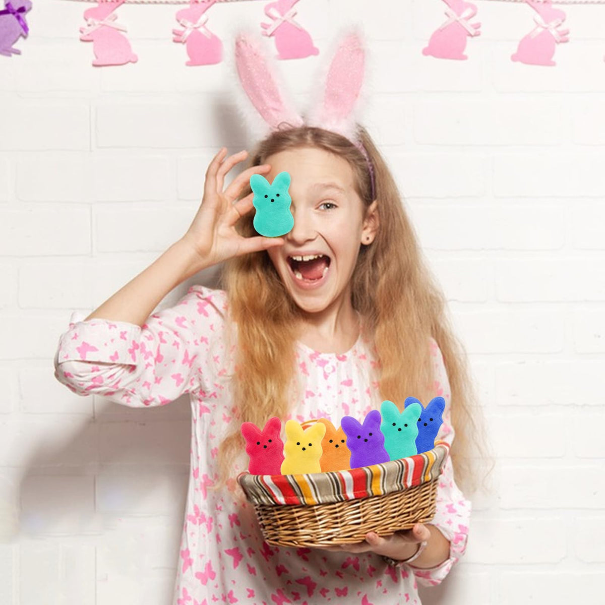 RLXGCZ 12-Piece Easter Bunny Plush Set – Soft Stuffed Toys for Decor, Gifts & Baskets