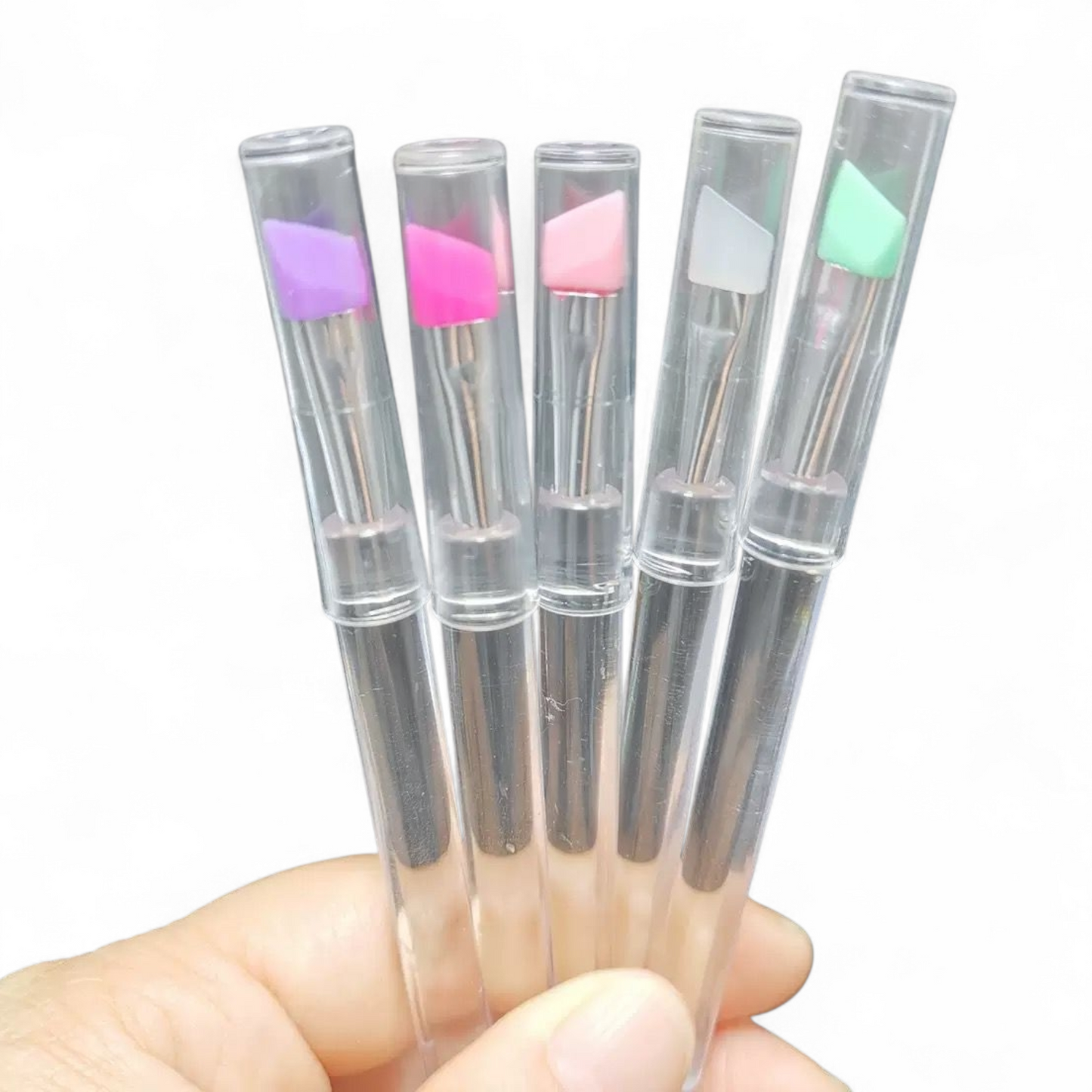 Lash & Brow Lamination Tint Angled Silicone Brushes - 2 sizes