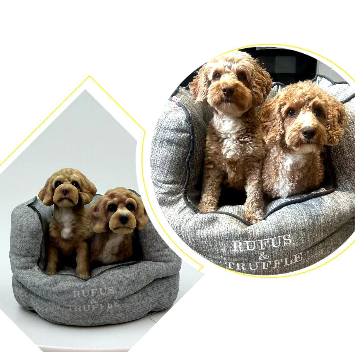 Custom Pet Sculpture Order | Handcrafted Dog & Cat Keepsake | Upload Your Photos