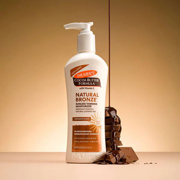 Palmer's Natural Bronze Sunless Tanning Moisturiser/Body Lotion for Body and Face 400ml/250ml