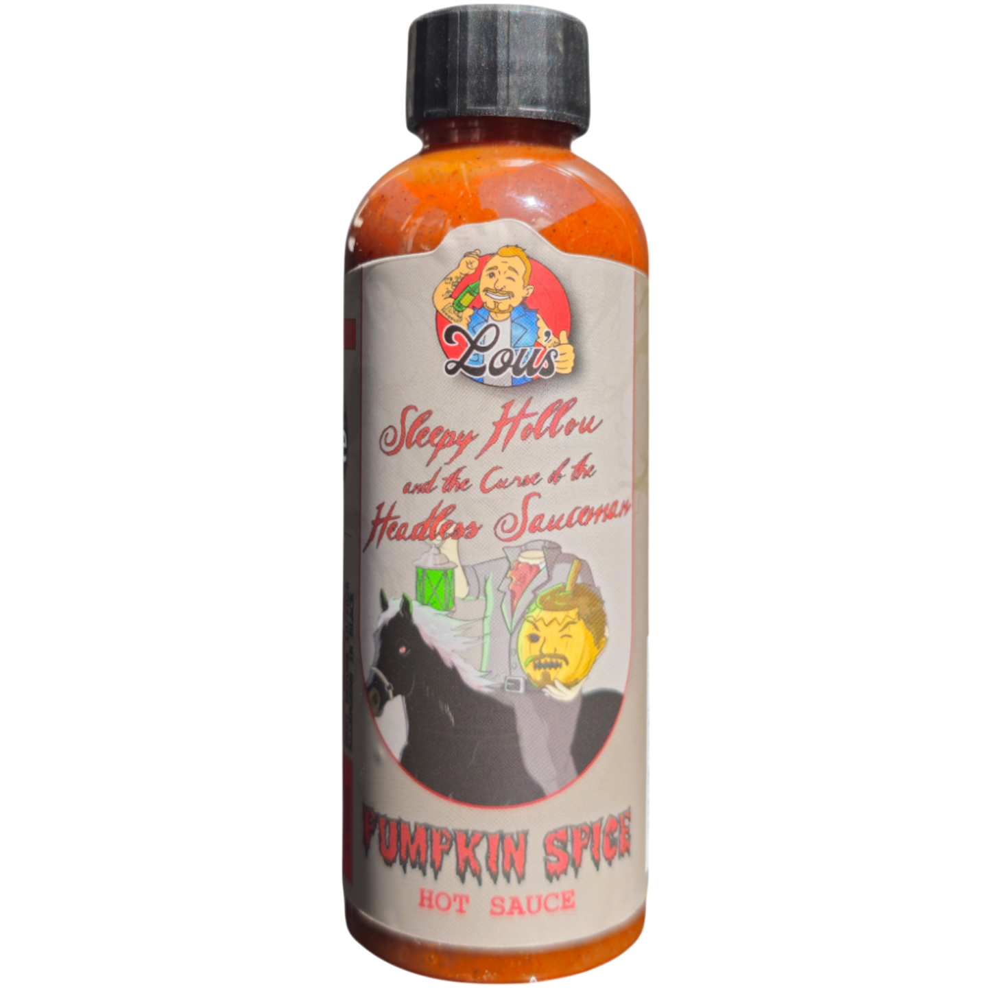 Sleepy Hollou & The Curse of the Headless Sauceman - Pumpkin Spice Hot Sauce