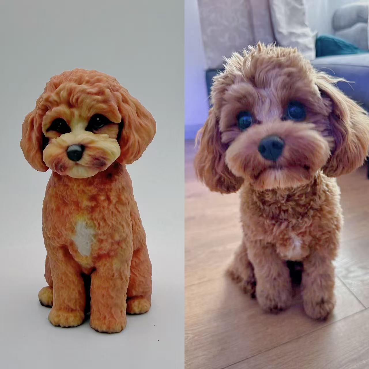 Custom Pet Sculpture Order | Handcrafted Dog & Cat Keepsake | Upload Your Photos