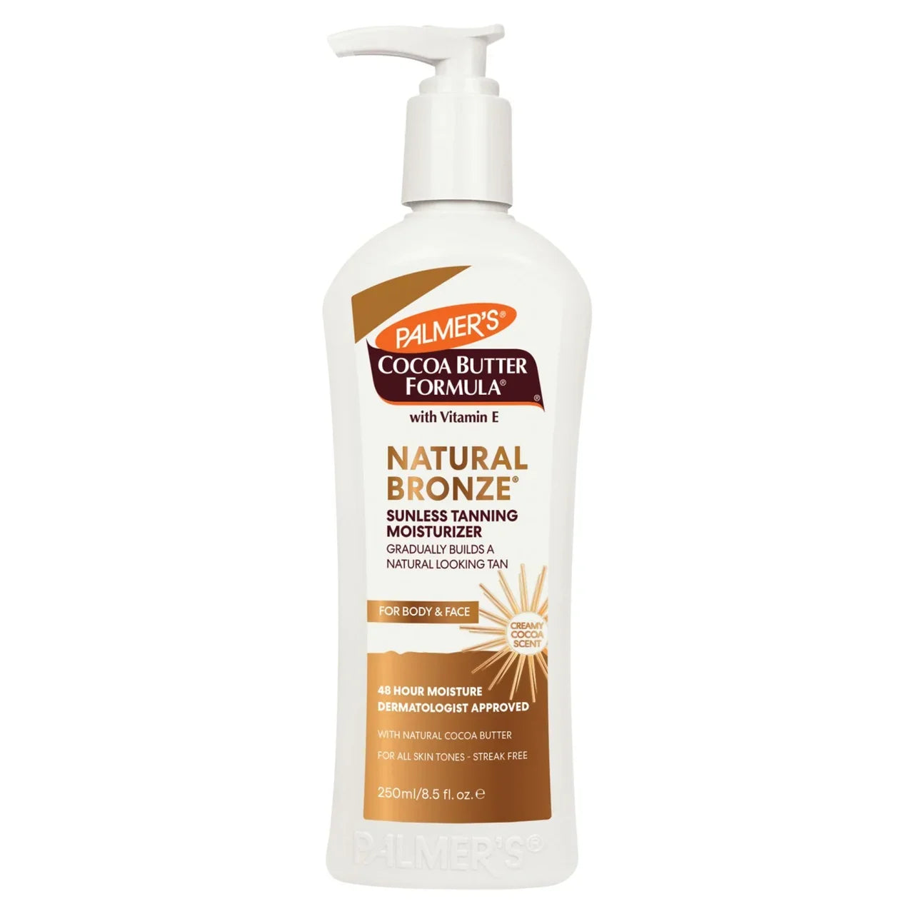 Palmer's Natural Bronze Sunless Tanning Moisturiser/Body Lotion for Body and Face 400ml/250ml