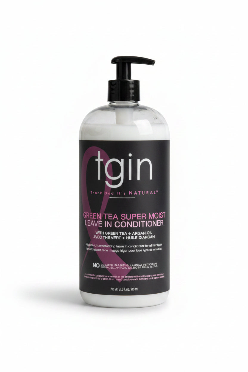 TGIN Green Tea Super Moist Detangling & Hydrating Leave-In Conditioner for Natural & Curly Hair 384ml