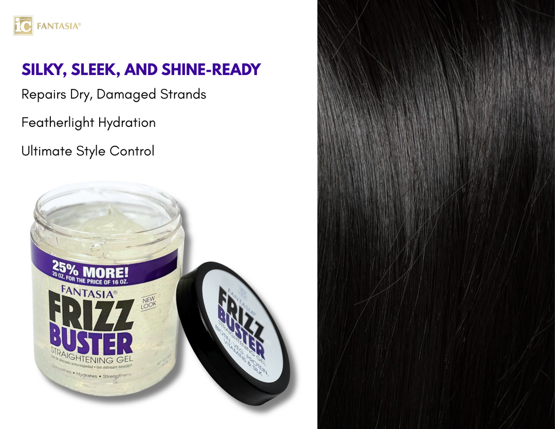 Fantasia IC Frizz Buster Straightening Gel for Smooth, Frizz-Free Hair 454g/16.01 oz