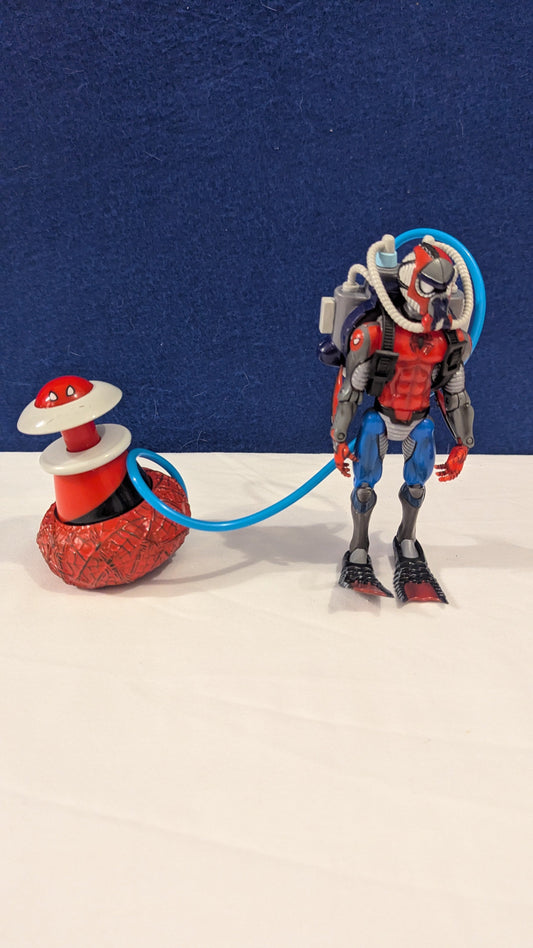 Toy Biz Marvel Scuba Spider-man c.1997 12" Action Figure