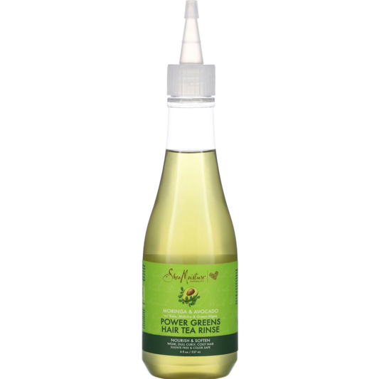 Shea Moisture Moringa & Avocado Power Greens Hair Tea Rinse - Detangles & Strengthens Natural Hair 8 oz