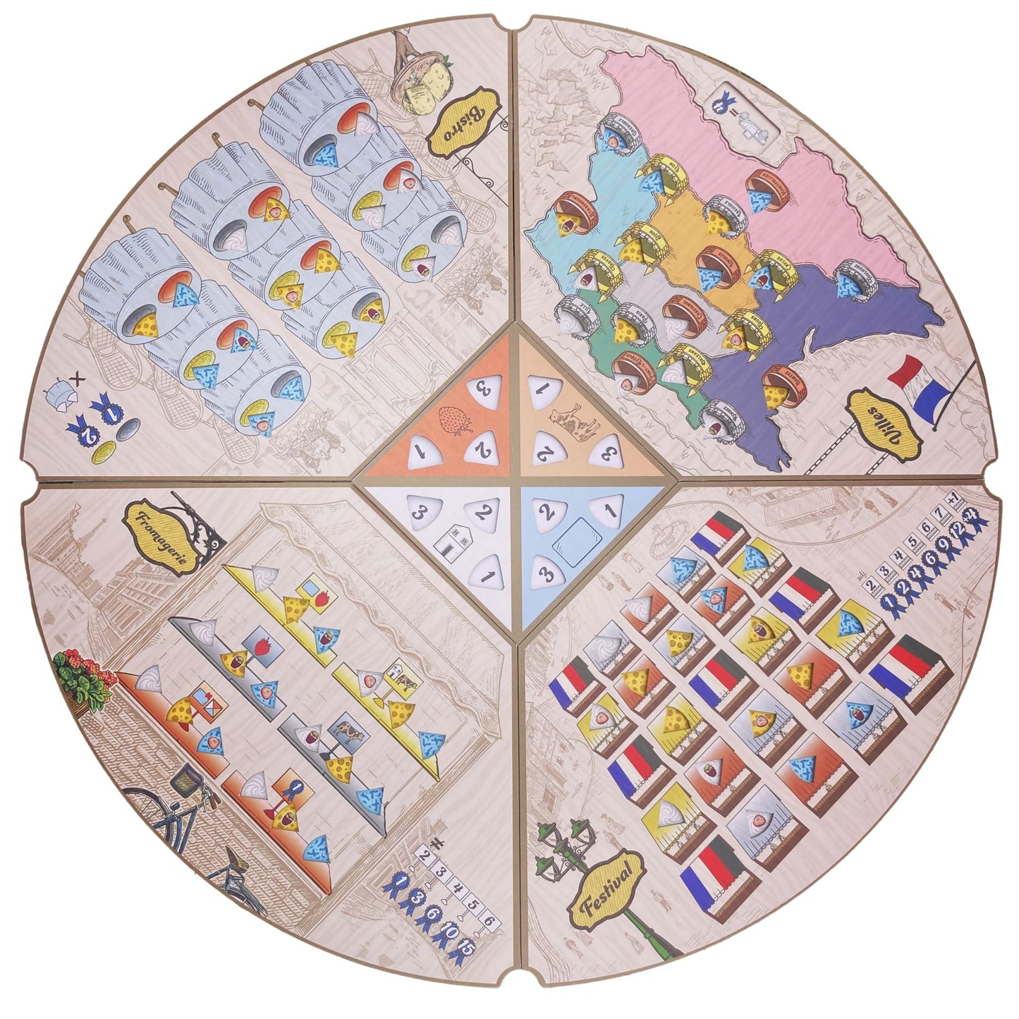 Fromage Board Game by Road To Infamy Games | French Cheesemaking Strategy