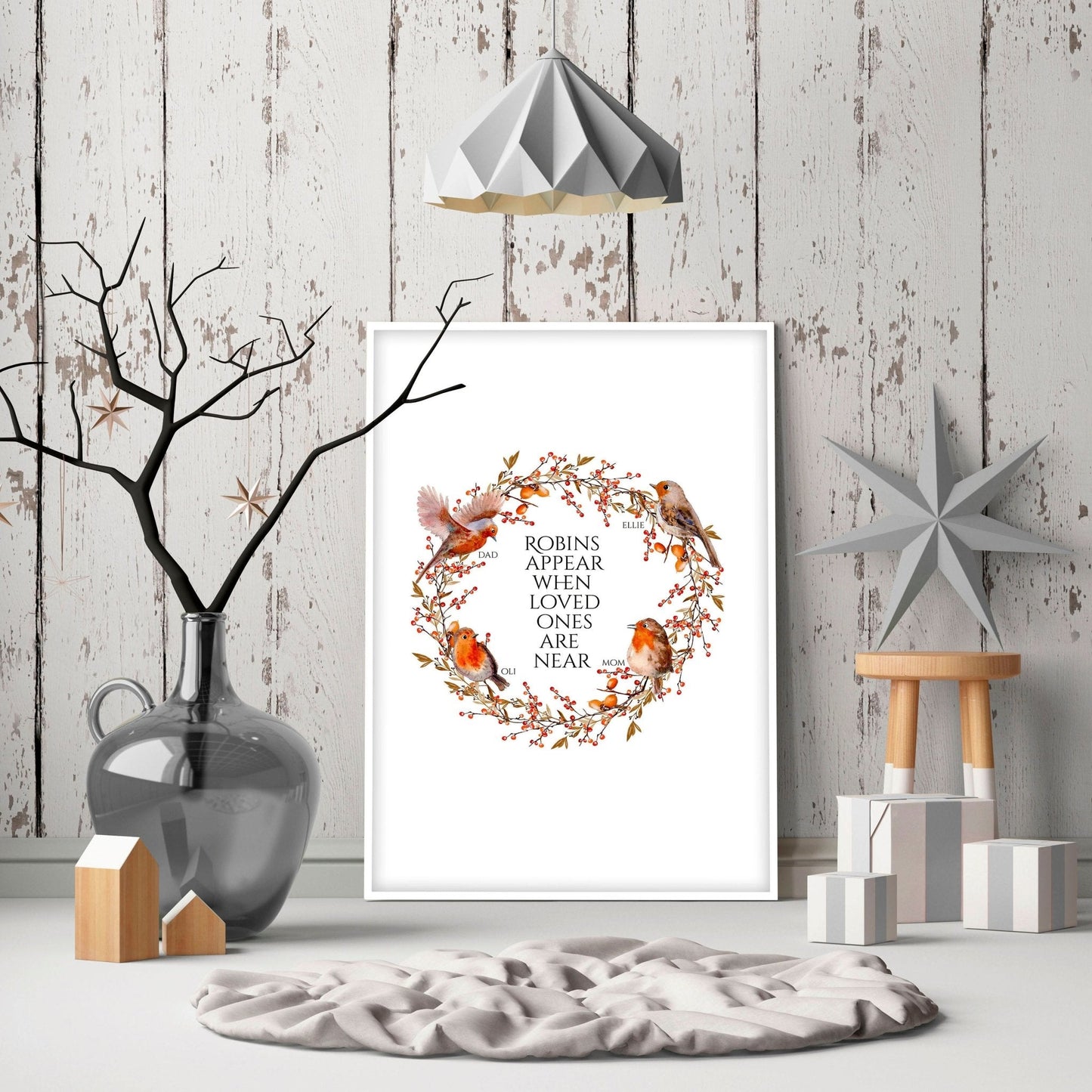 Personalized Family Tree - Festive Christmas Decor!