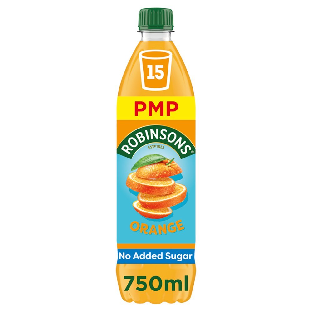 Robinsons Orange No Added Sugar Squash PMP 750ml