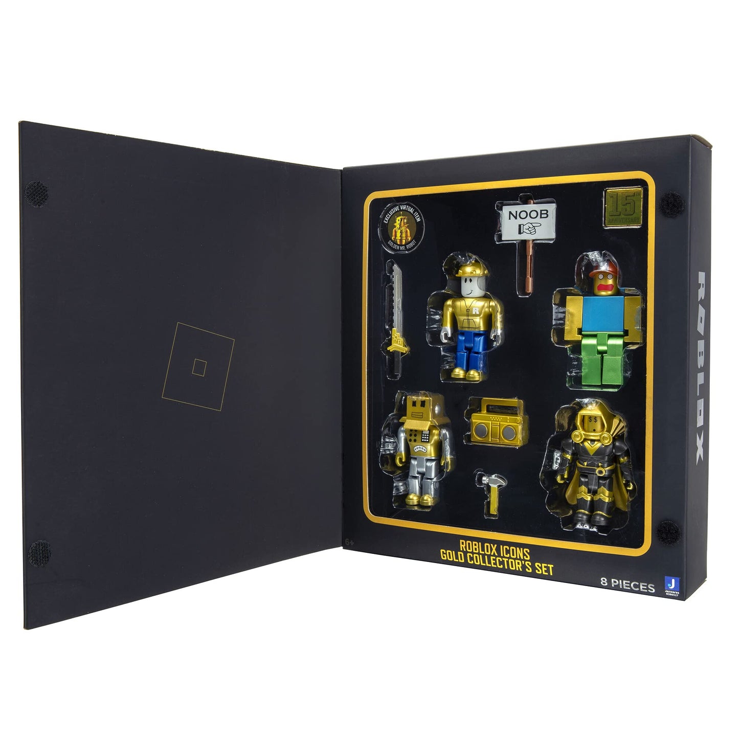 Roblox Action Collection - 15th Anniversary Gold Collector's Set with Exclusive Virtual Item
