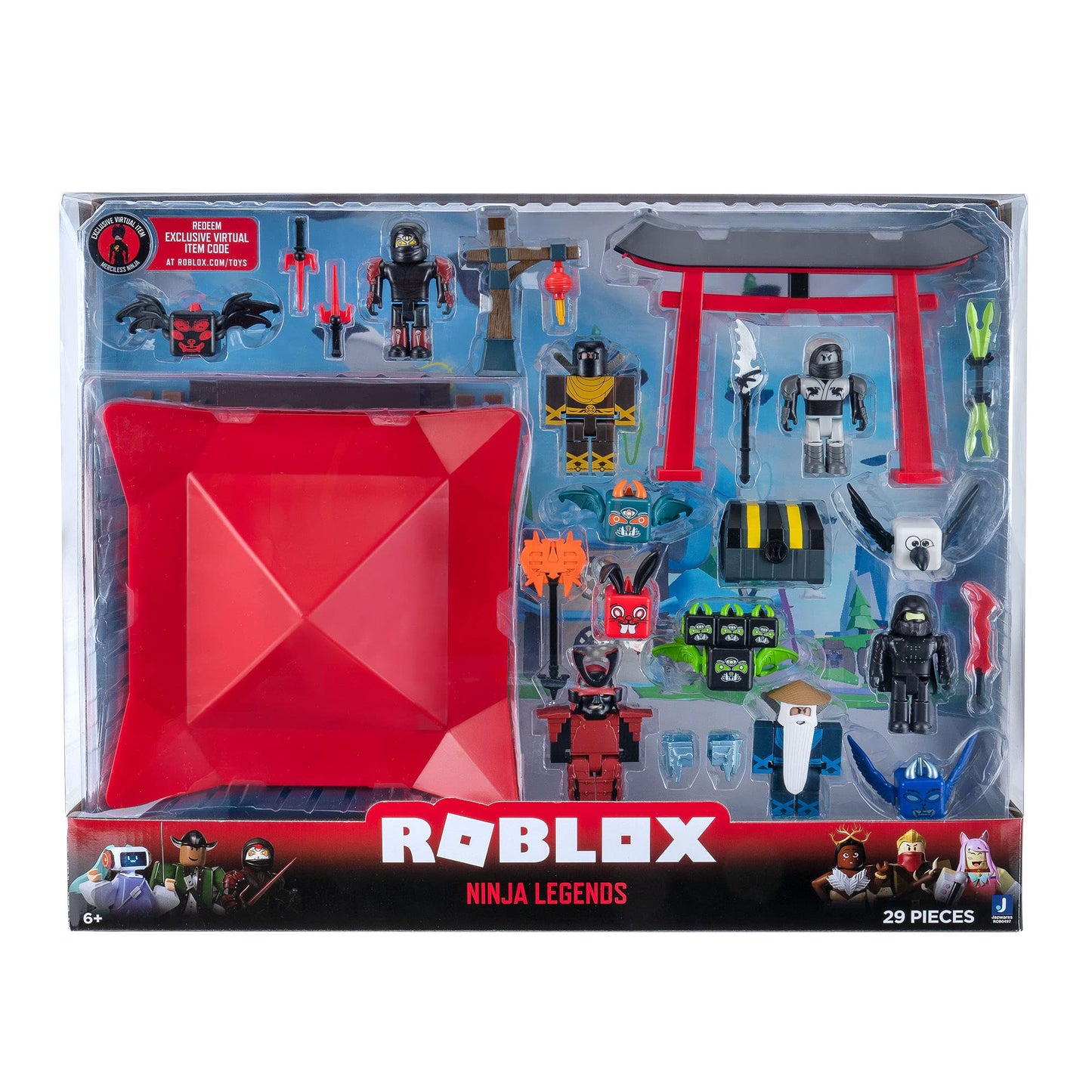 Roblox Action Collection: Ninja Legends Deluxe Playset with Exclusive Virtual Item