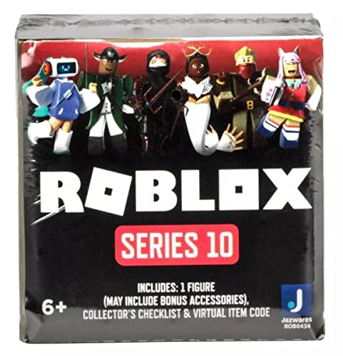 Roblox Action Collection Series 10 Mystery Figure – Military Green Assortment + Exclusive Virtual Item