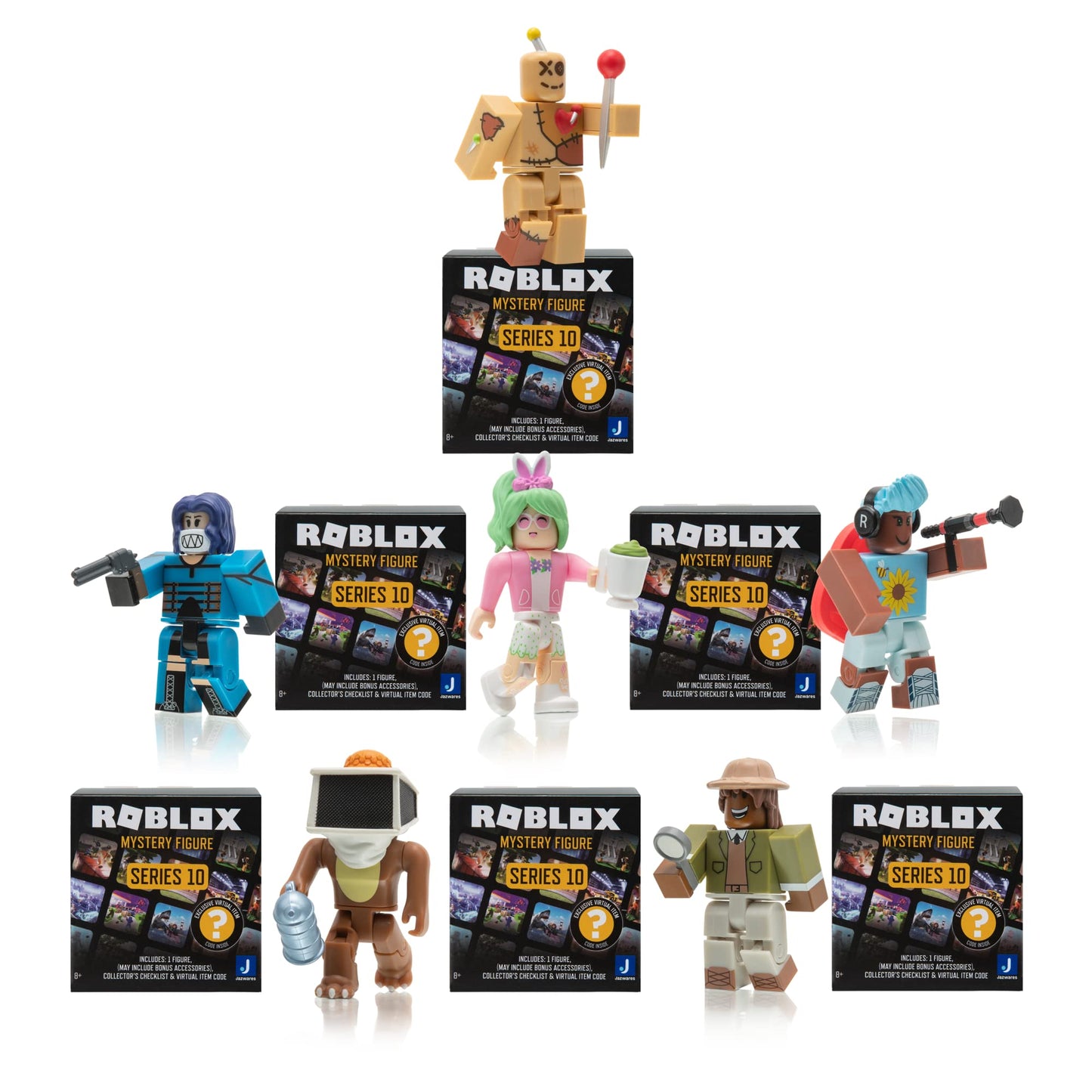 Roblox Celebrity Collection Series 10 - 6-Pack Mystery Figures with Exclusive Virtual Items