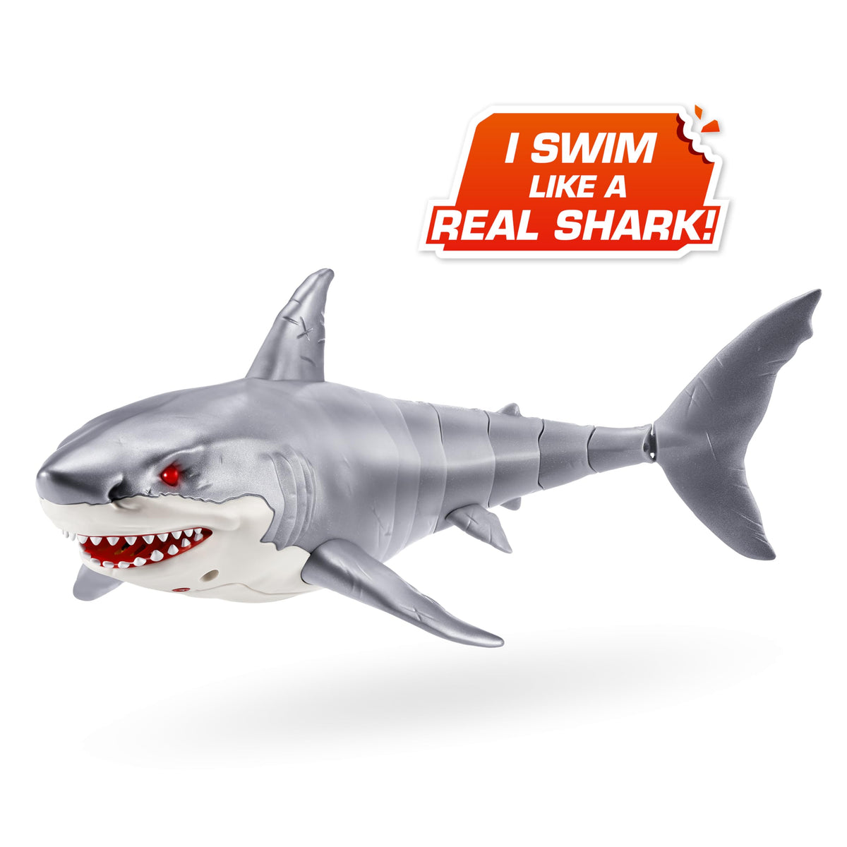 Robo Alive Great White Shark Series 1 – Water-Activated Light-Up Pool Toy by Zuru