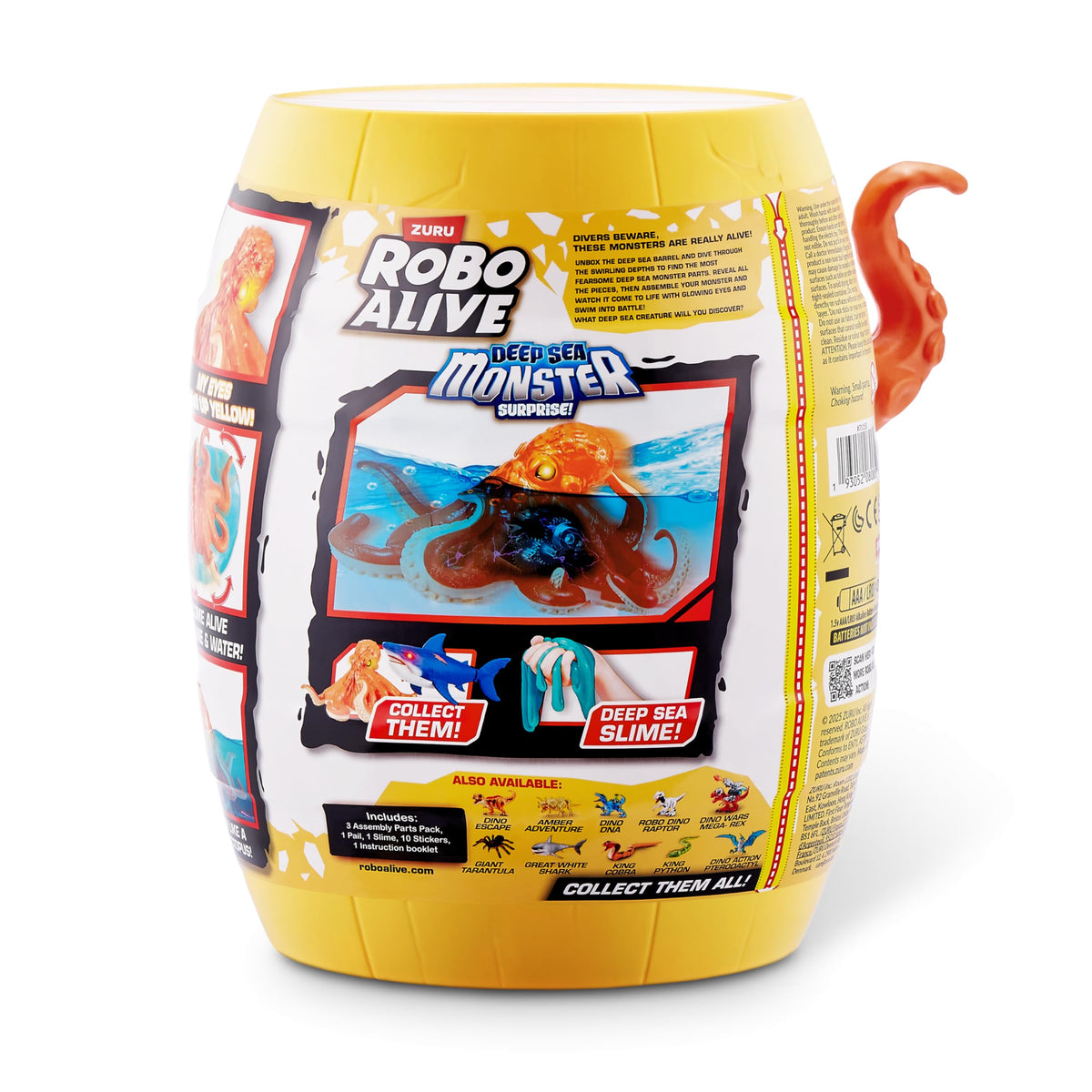 Robo Alive Deep Sea Monster Surprise (Octopus) – Water-Activated Sea Creature Toy by ZURU