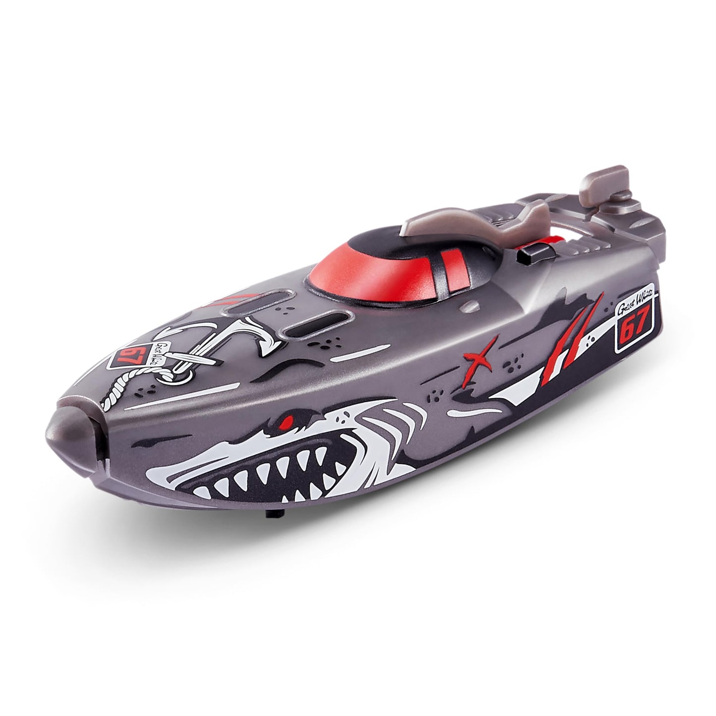 Robo Alive Robo Boats White Shark & Dino Shark – 2 Pack, Water Activated Toy Boats (Amazon Exclusive)