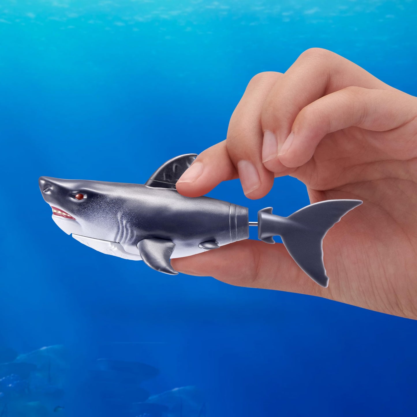 Robo Alive Water Activated Shark 2 Pack (Grey) by ZURU – Realistic Swimming Robotic Bath Toy