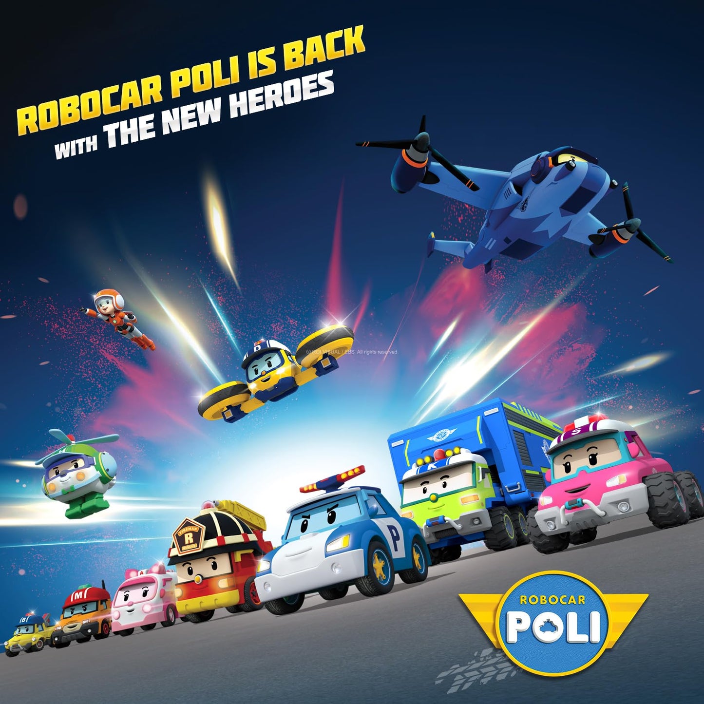 Robocar Poli DIE-CAST Poli Police Car – Durable Metal Toy for Toddlers 1–5 | Gift for Boys & Girls