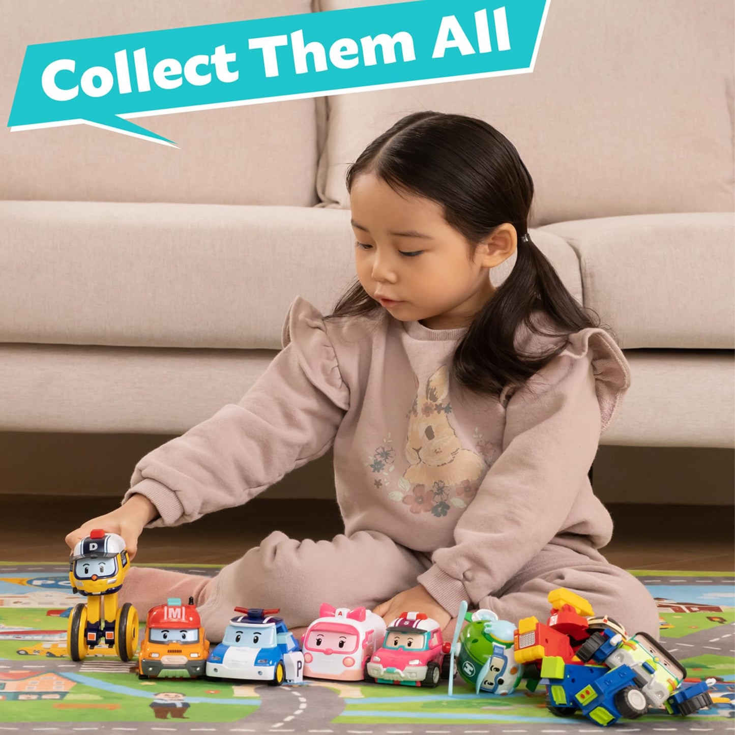 Robocar Poli Sandy Transforming Robot – 4-Inch Transformable Toy for Ages 1-5