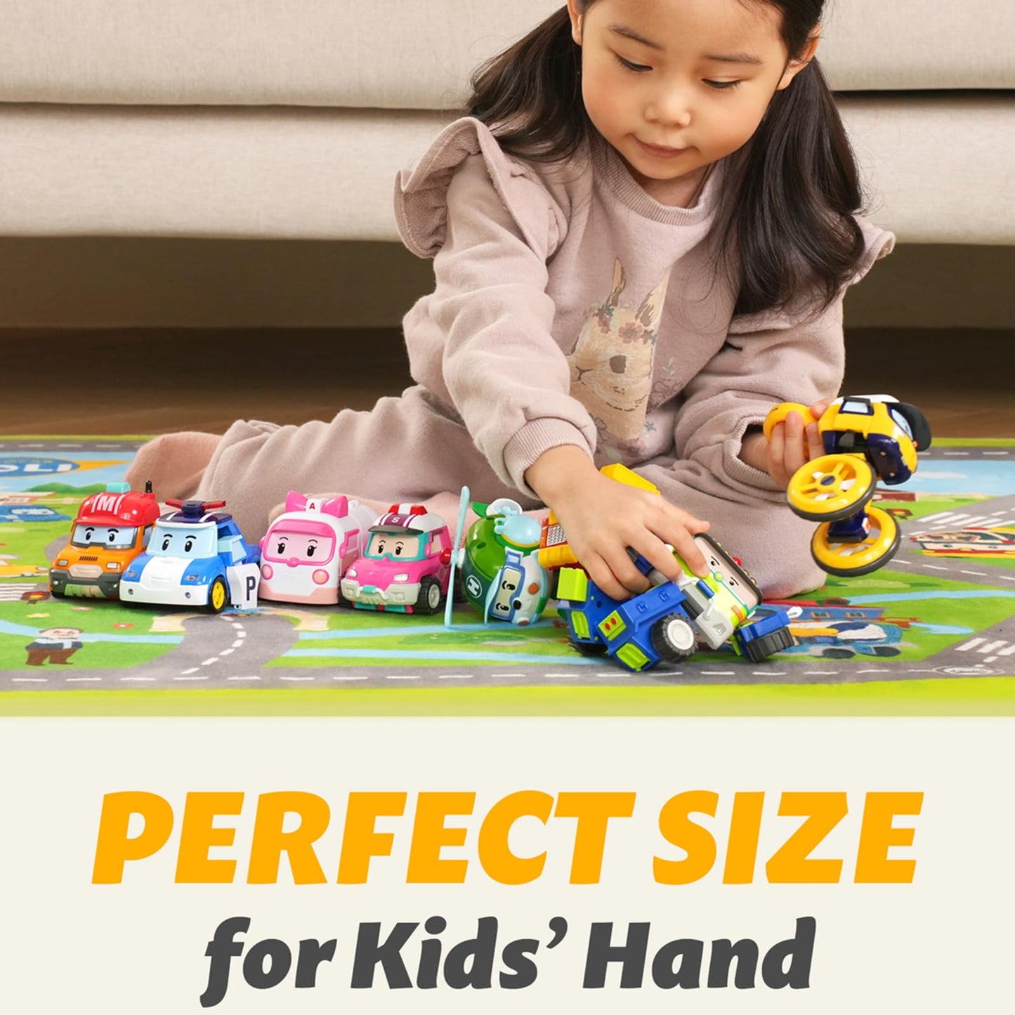 Robocar Poli Sandy Transforming Robot – 4-Inch Transformable Toy for Ages 1-5