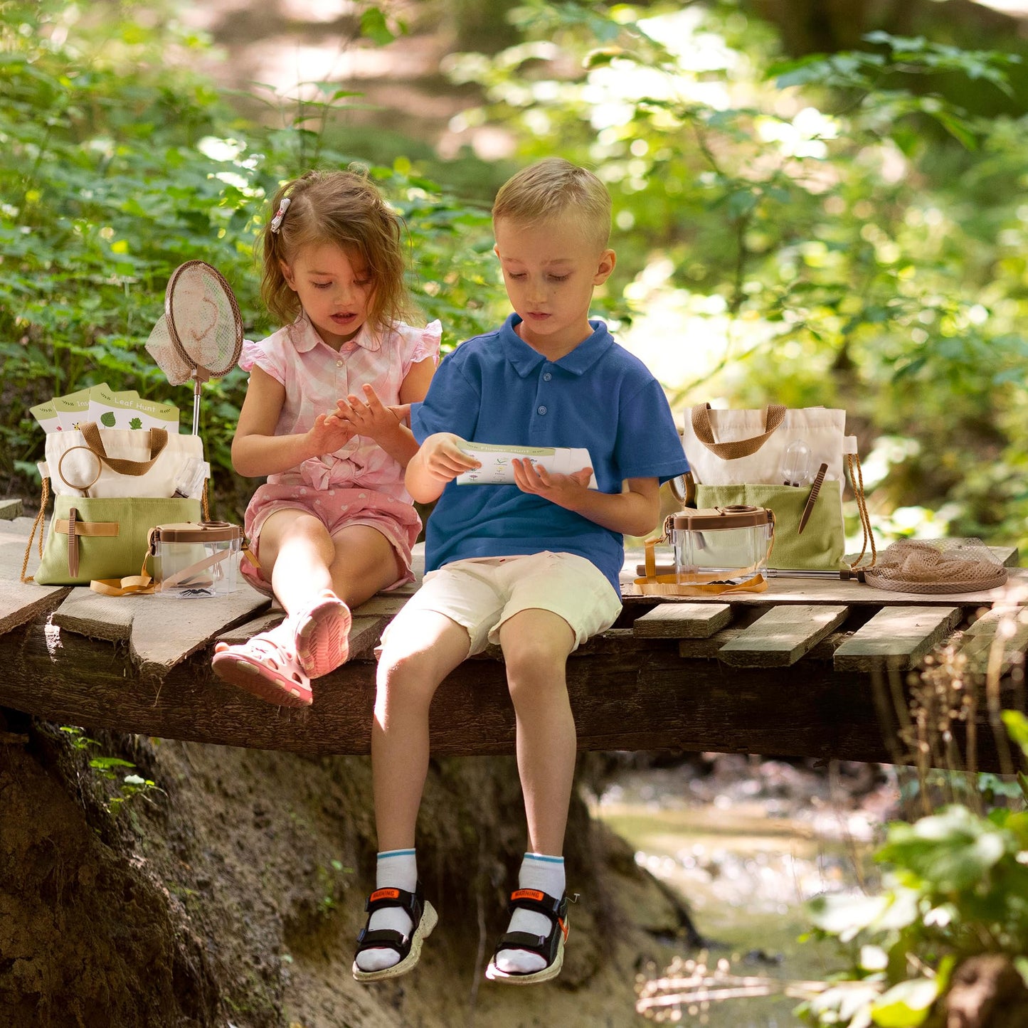ROBOTIME 2Sets Bug Catcher Kit for Kids | Durable Outdoor Exploration Set