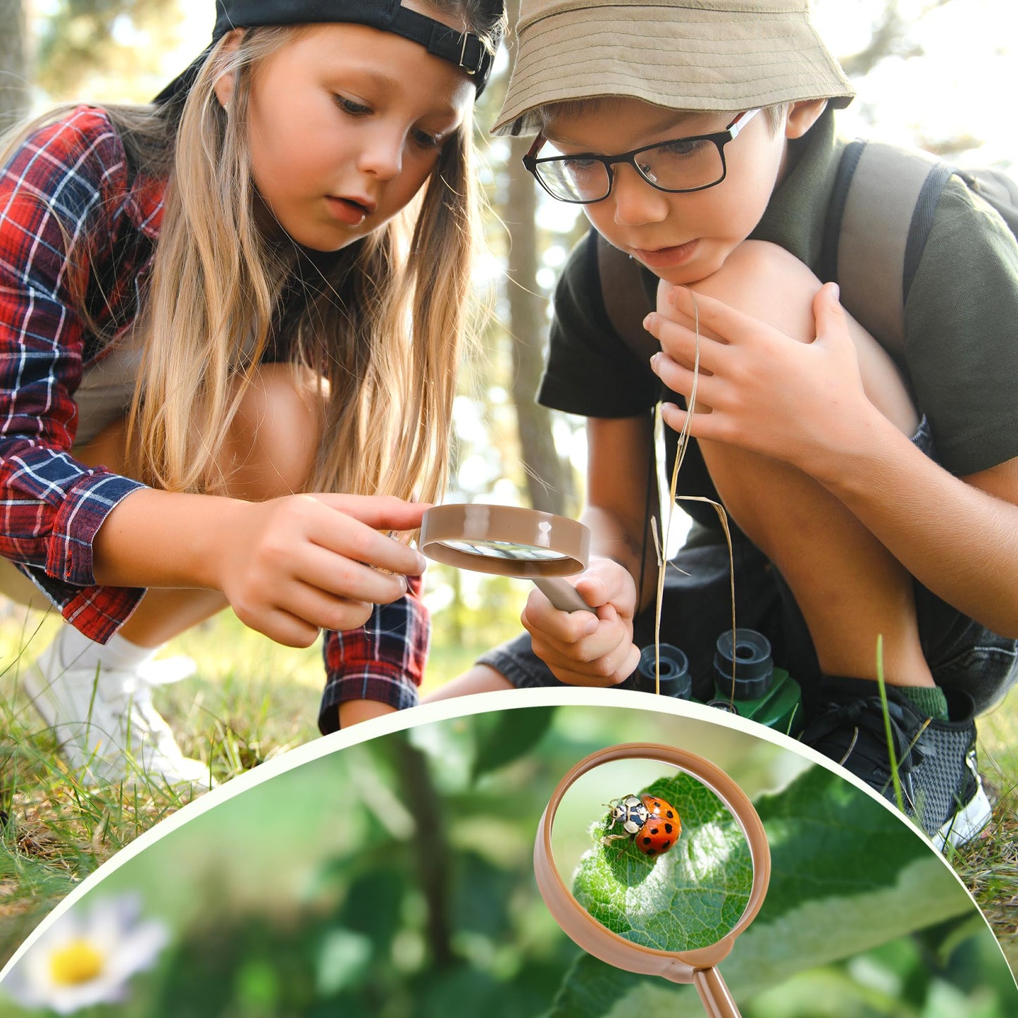 ROBOTIME 2Sets Bug Catcher Kit for Kids | Durable Outdoor Exploration Set
