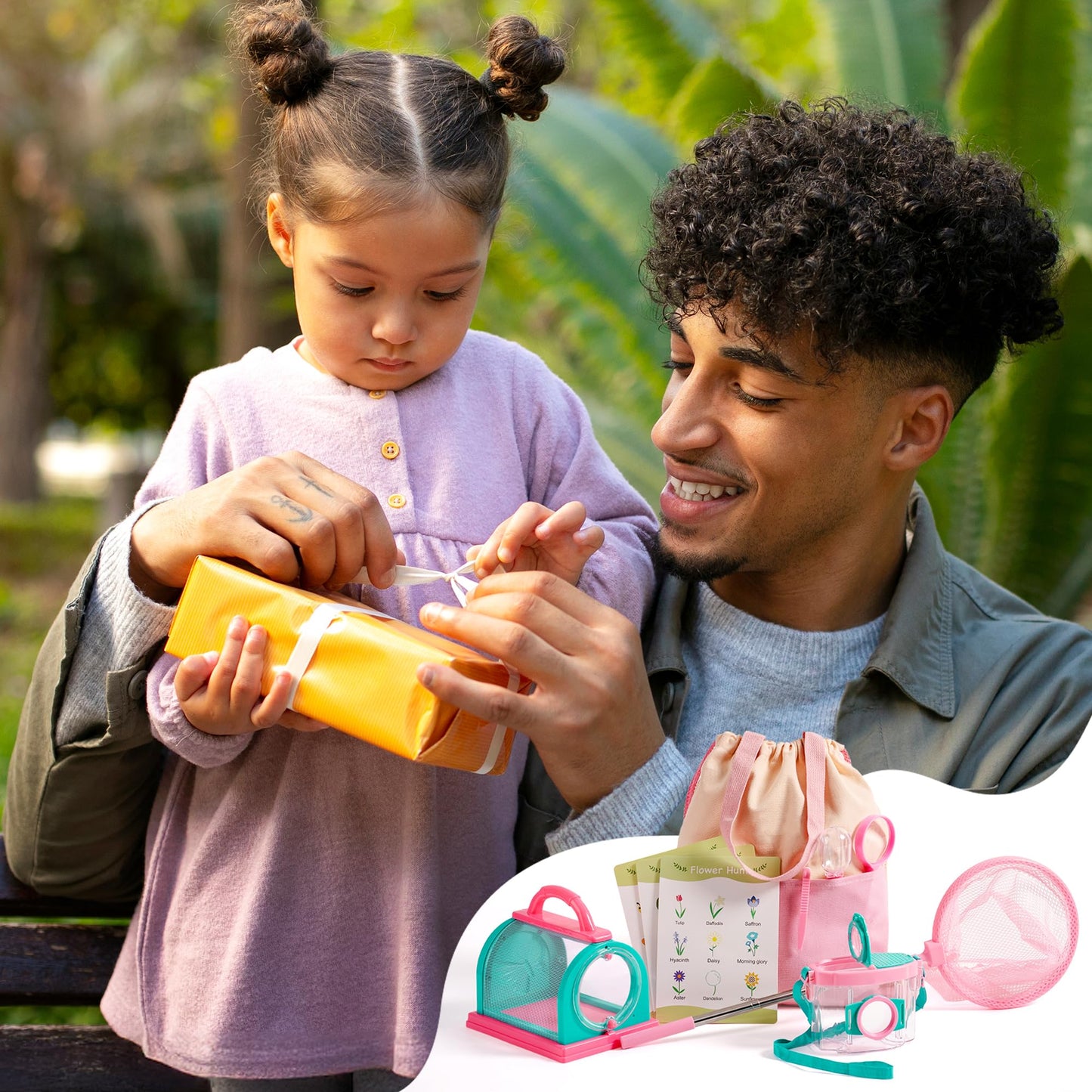Robotime Kids Explorer Kit & Bug Catcher – Outdoor Bug Catching Set with Magnifying Glass & Net for Backyard & Camping