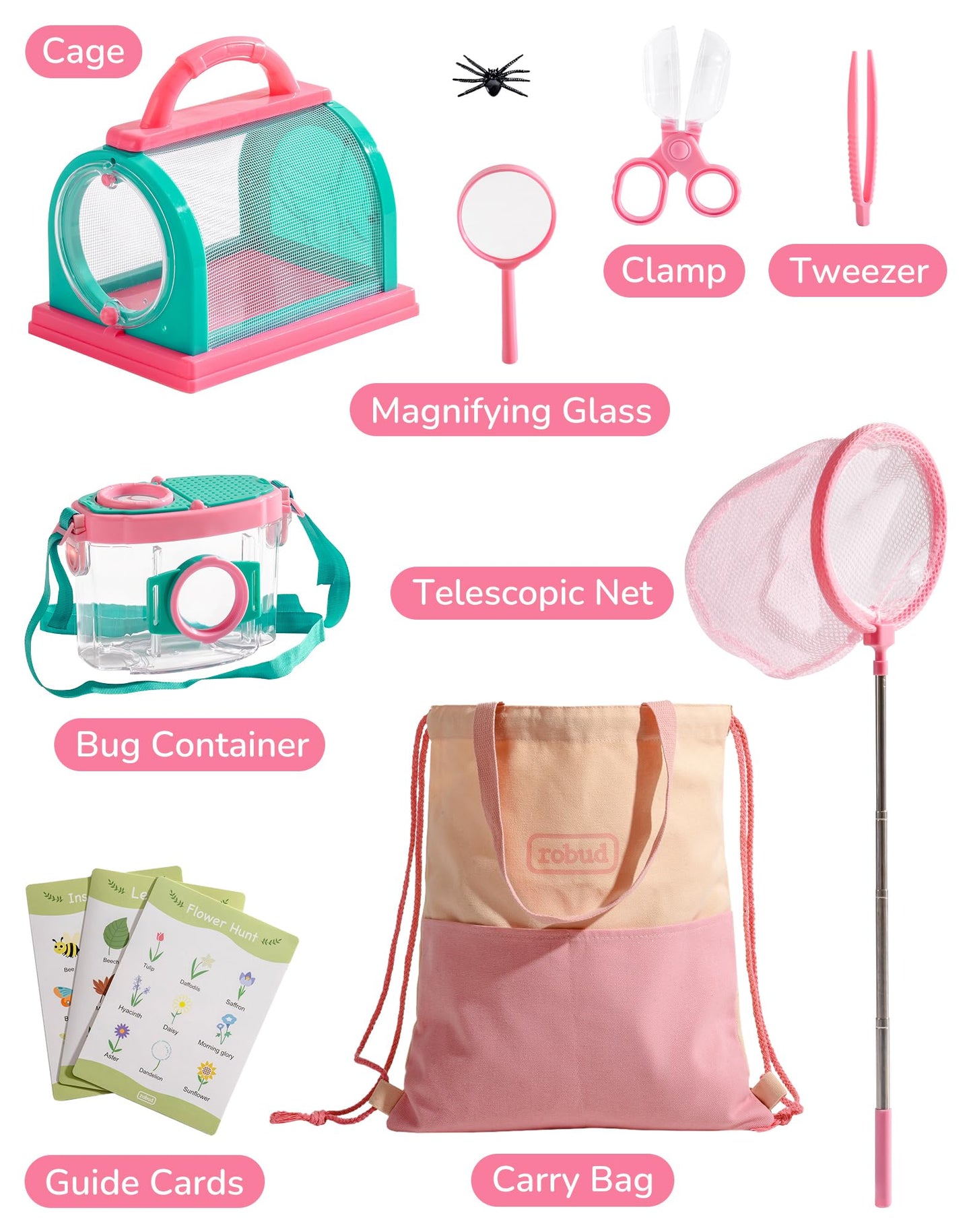 ROBUD Kids Explorer Kit – Bug Catcher Set for Outdoor Discovery