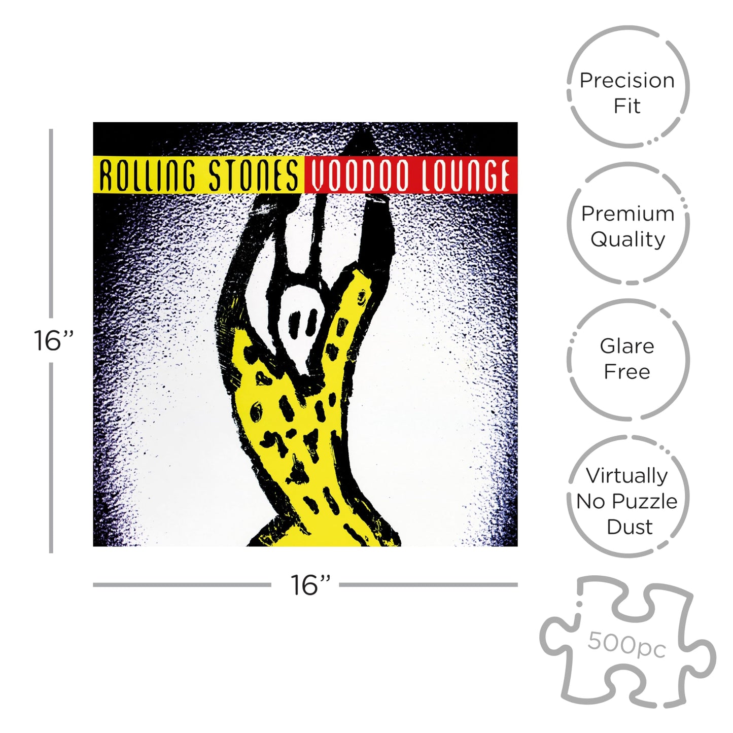 RockSaws Rolling Stones Voodoo Lounge 500-Piece Jigsaw Puzzle – Officially Licensed