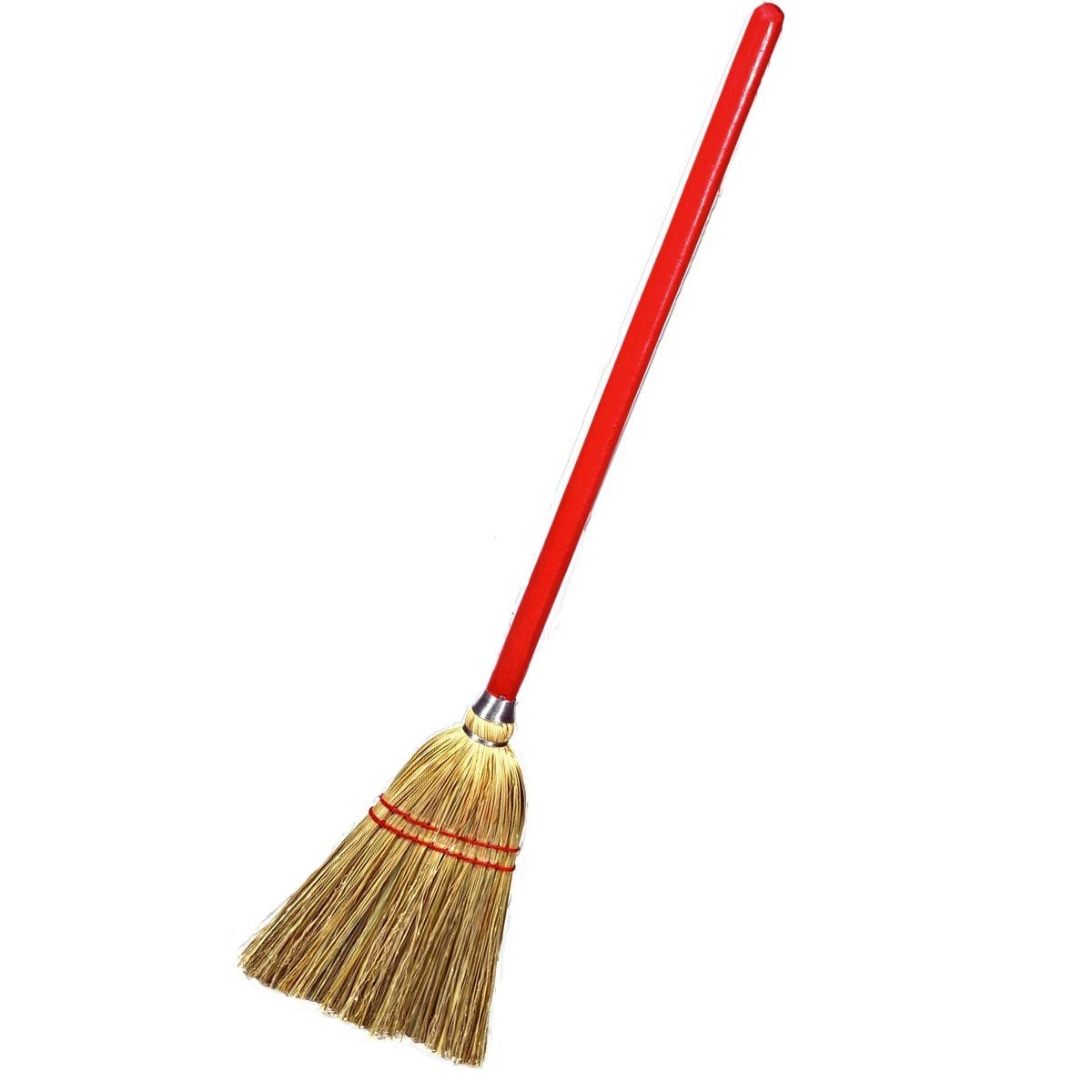 Rocky Mountain Goods Small 34in Kids Broom - Solid Wood Handle & Natural Corn Bristles