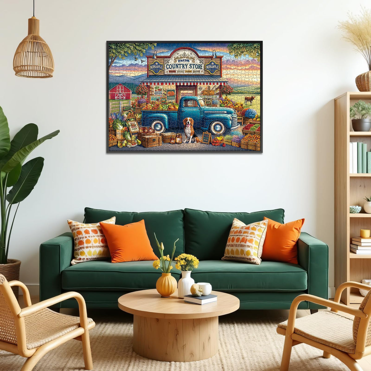 Rocorose 1000-Piece Country Store Jigsaw Puzzle for Adults – Family Gift & Home Decor