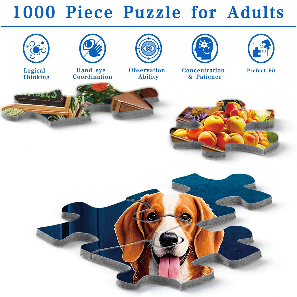 Rocorose 1000-Piece Country Store Jigsaw Puzzle for Adults – Family Gift & Home Decor