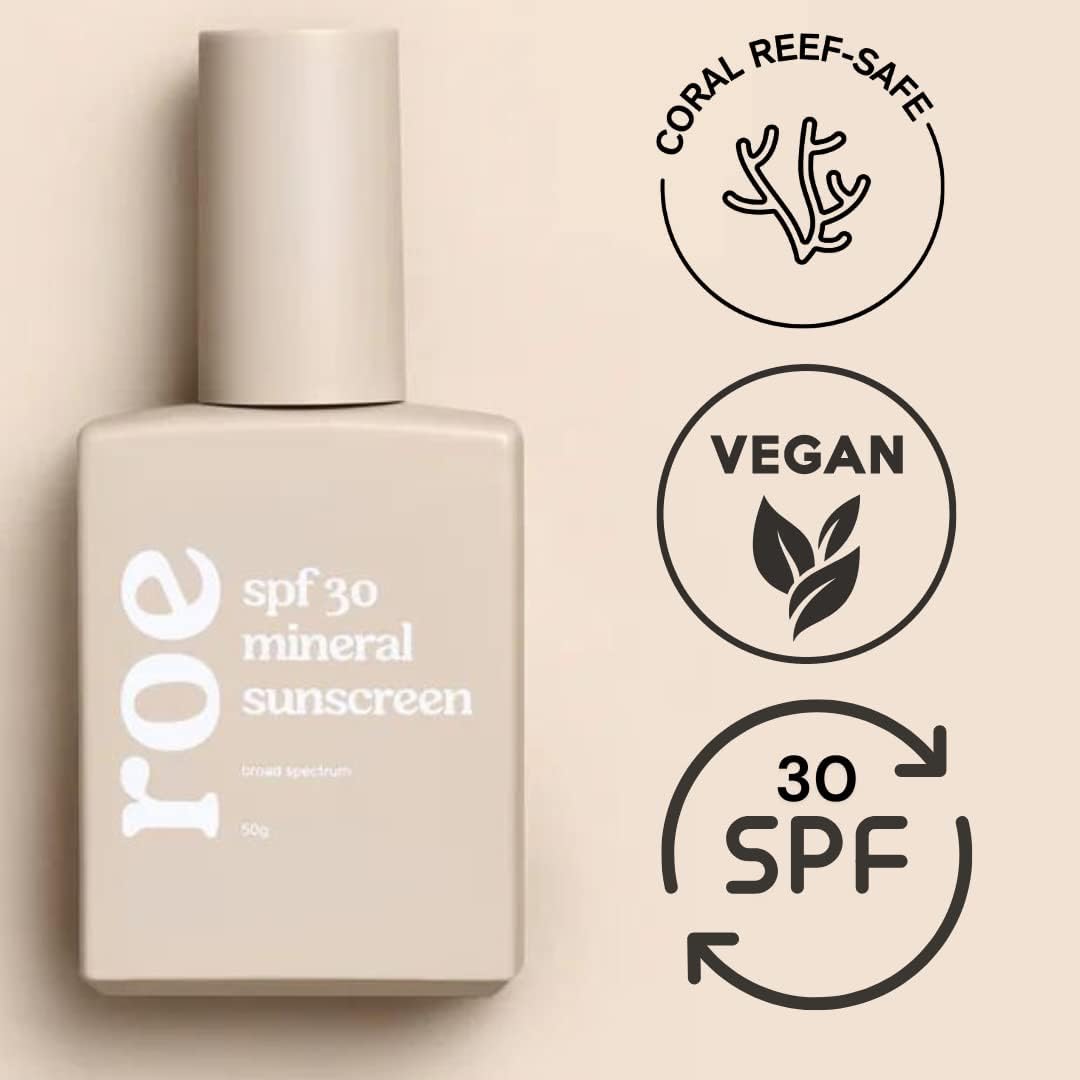 Roe Wellness Baby Mineral Sunscreen SPF 30 | Non-Greasy, Reef Safe, Paraben-Free