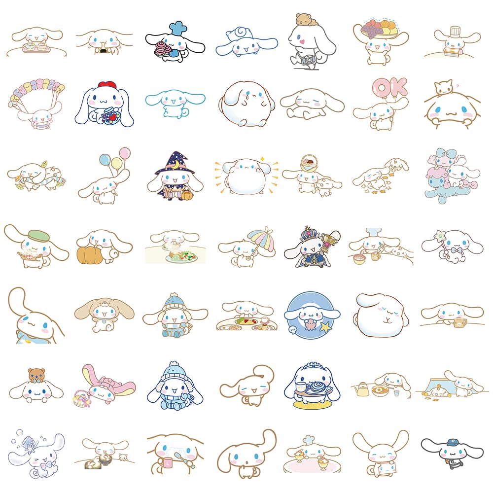 ROFOLO 100Pcs Cinnamoroll Stickers Pack – Waterproof Vinyl Decals for Laptops, Water Bottles & More