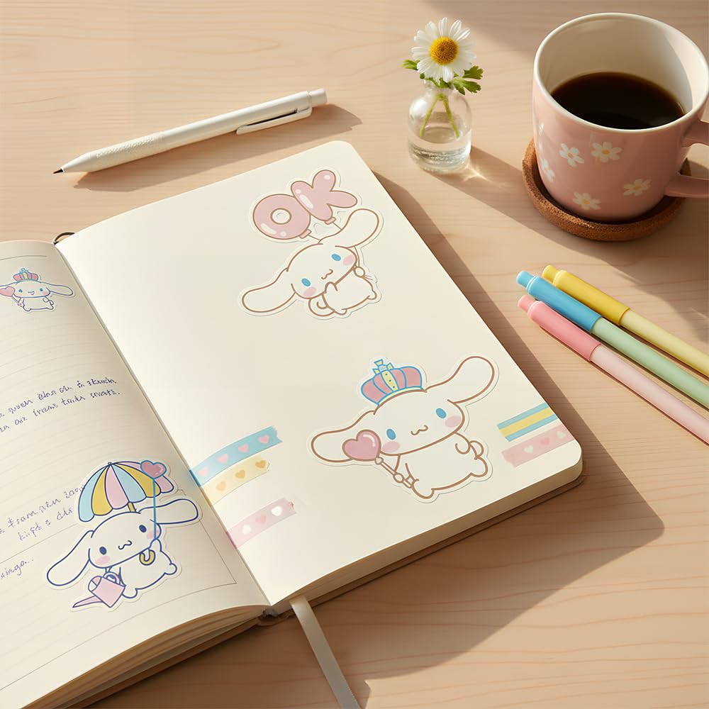 ROFOLO 100Pcs Cinnamoroll Stickers Pack – Waterproof Vinyl Decals for Laptops, Water Bottles & More