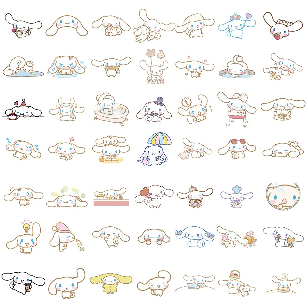 ROFOLO 100Pcs Cinnamoroll Stickers Pack – Waterproof Vinyl Decals for Laptops, Water Bottles & More